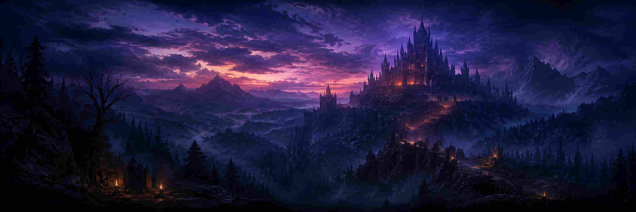 Banner decorativo de aventuras fantasy